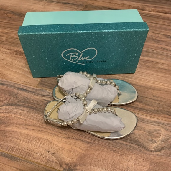 Betsey Johnson Shoes - Blue by Betsey Johnson Pearl Sandals